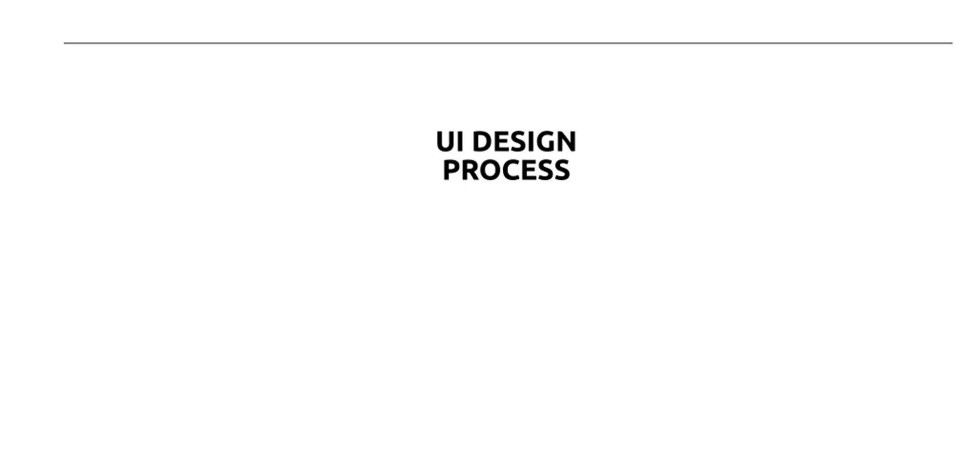 UI Design process